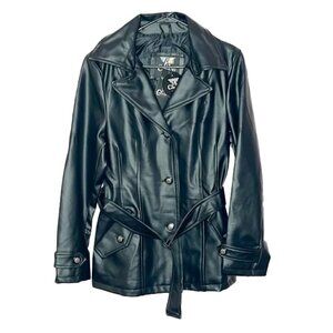 🆕 COLLEZIONI Italian Leather Jacket Size Large